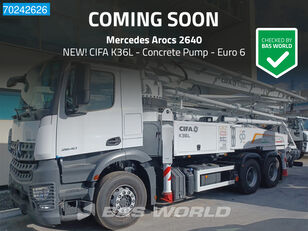 новый автобетононасос Mercedes-Benz Arocs 2640 6X4 NEW! CIFA K36L Concrete Pump Euro 6